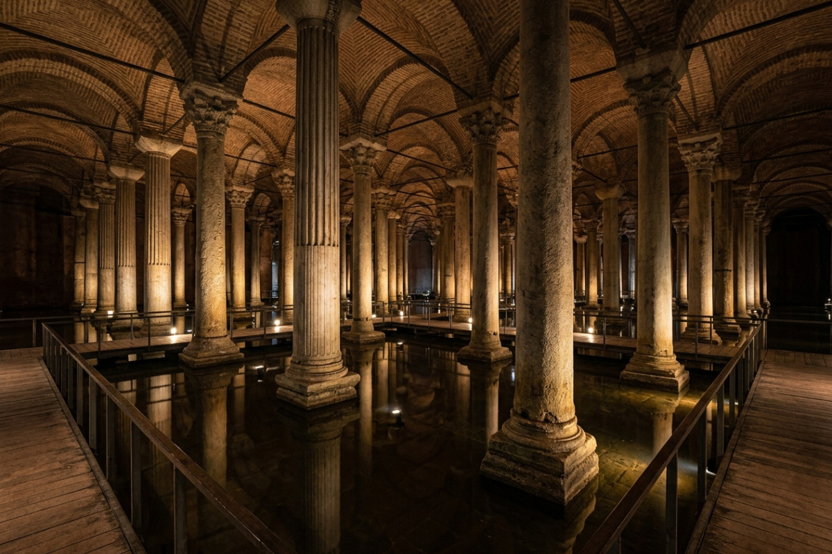 Die Basilika-Zisterne: Einblicke in die verborgenen Wasserschätze Istanbuls