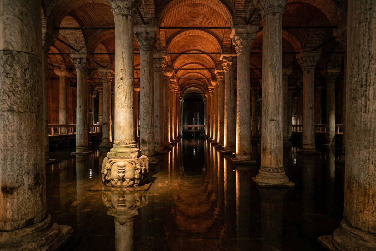 Die Geheimnisse der Basilika-Zisterne: Ein unterirdisches Wunder